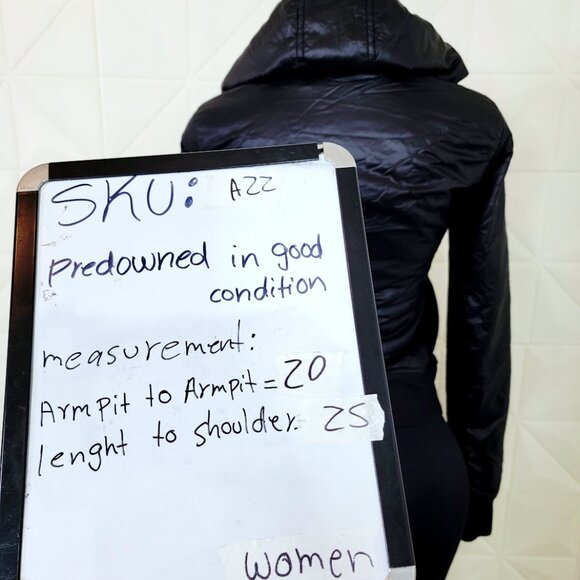 Lululemon Women's Black Uba Hoodie Lux Softshell Full-Zip Varsity Jacket Size 6 - Picture 8 of 8